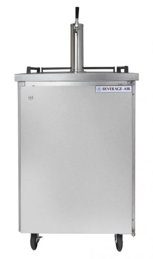 Photo of 24 inch Wide Single Tap All Stainless Steel Outdoor Commercial Kegerator