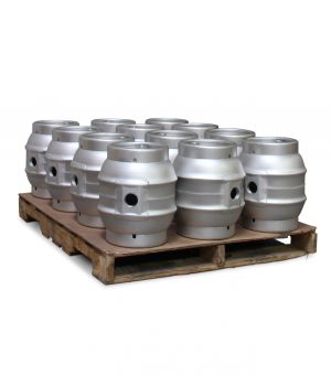 Photo of Pallet of 12 5.4 Gallon Pin Beer Keg Casks