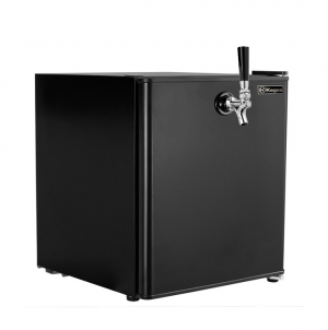 Photo of 17 inch Wide Illy-Bag-In-A-Box Cold Brew Coffee Single Tap Black Mini Kegerator