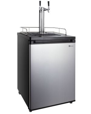 Photo of 24 inch Wide Dual Tap Stainless Steel Kegerator