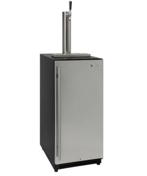 Photo of 15 inch Wide Single Tap Stainless Steel Built-In Right Hinge Kegerator