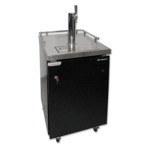 Photo of 24 inch Wide Single Tap Stainless Steel Commercial Kegerator