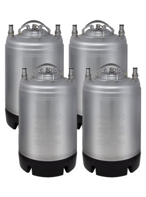 Photo of 2.5 Gallon Ball Lock Keg - Strap Handle - NSF Approved - Set of 4
