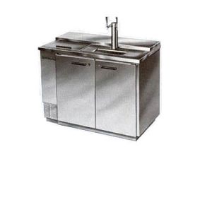 Photo of Beverage Air Club Top 2-Keg Commercial Beer Cooler - All Stainless