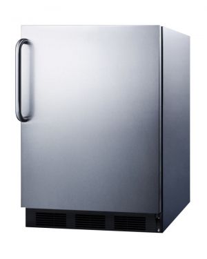Photo of 5.5 Cu. Ft. Compact Built-In Refrigerator - Stainless Steel Exterior