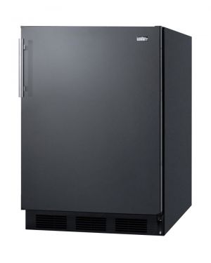 Photo of 5.5 Cu. Ft. ADA Compliant Compact Freestanding Refrigerator - Black Door