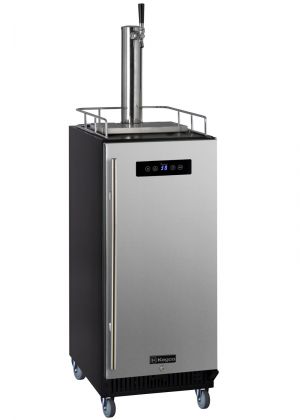 Photo of 15 inch Wide Kombucha Single Tap Stainless Steel  Commercial Kegerator