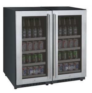Photo of 30 inch Wide FlexCount Series 176 Cans Stainless Steel Side-by-Side Beverage Center