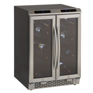 Photo of 24 inch Wide 38 Bottle Dual Zone Stainless Steel Wine Refrigerator