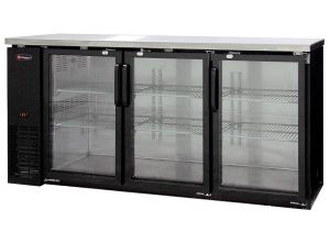 Photo of Commercial Back Bar Cooler with Three Glass Doors
