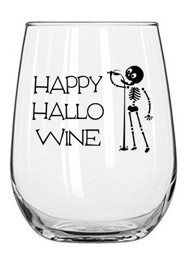 Halloween Wine Glass